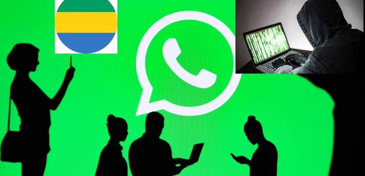 Main tenant un smartphone affichant une application de messagerie avec symbole de sécurité