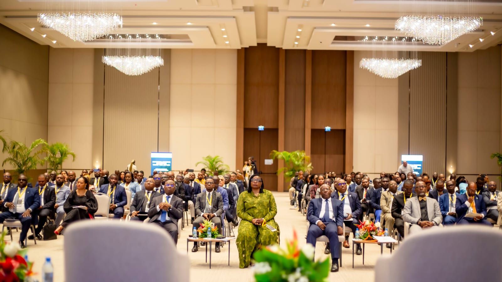 Bâtiment administratif symbolisant les institutions financières régionales à Libreville