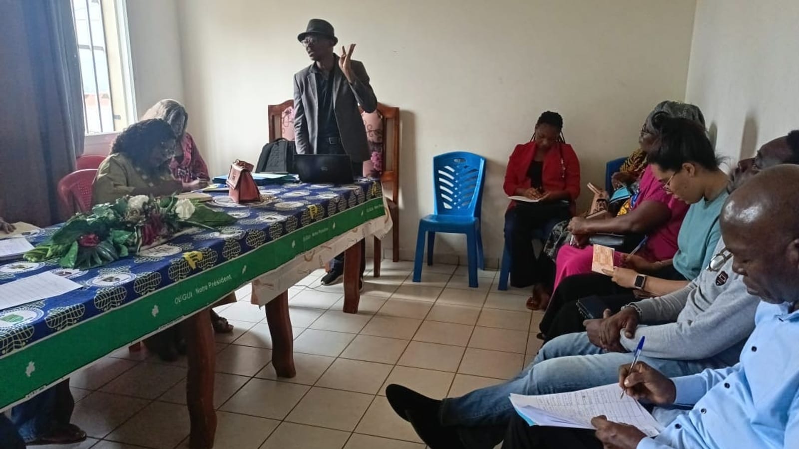 Cérémonie de lancement d'une campagne de pharmacovigilance à Franceville au Gabon