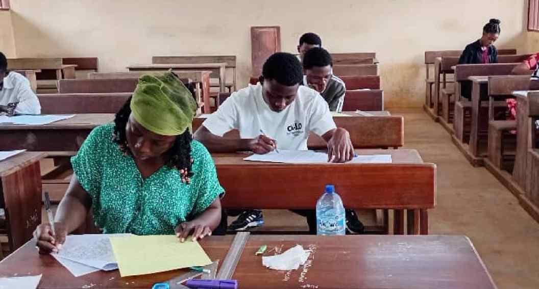 Vue du lycée technique Nyonda Makita à Mouila lors du baccalauréat technologique