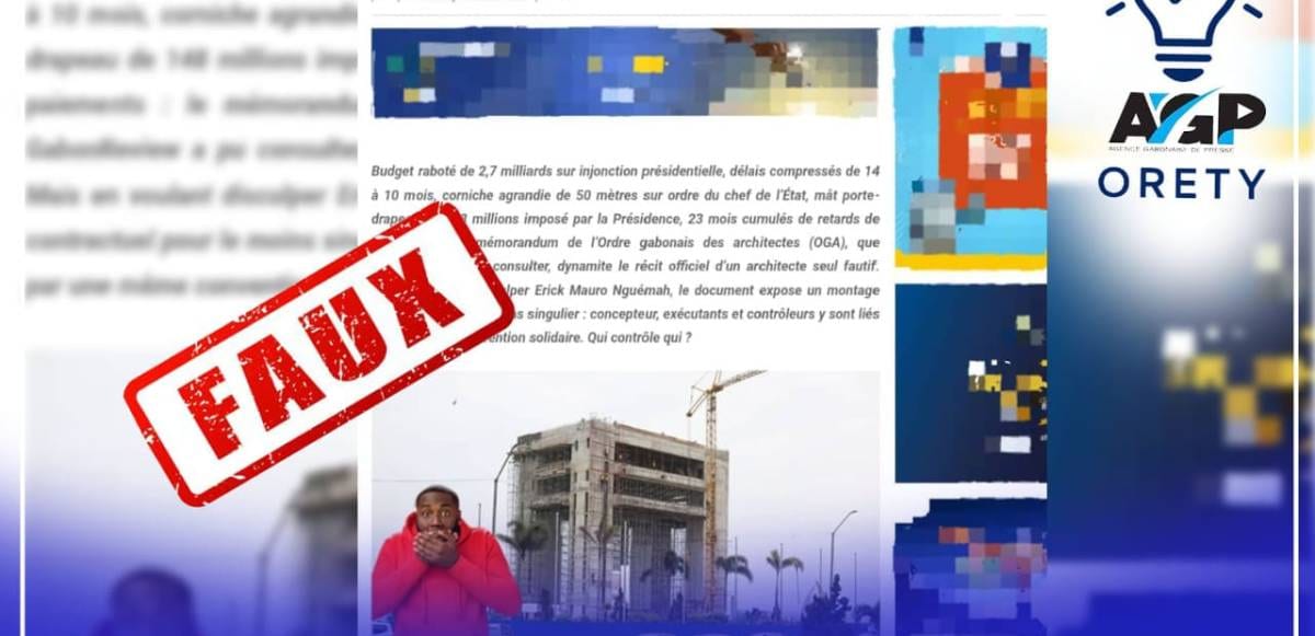 Chantier urbain en cours à Libreville