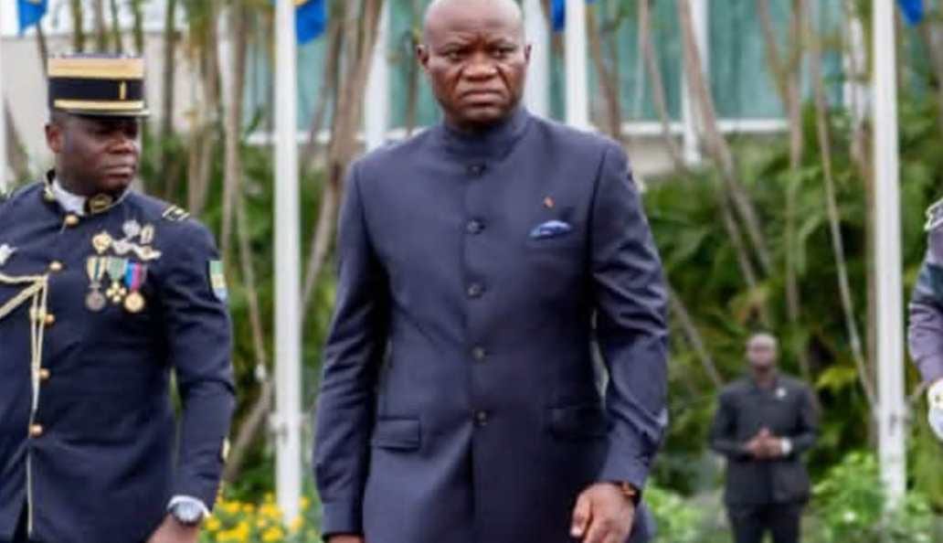 Avion présidentiel sur le tarmac de l'aéroport de Libreville