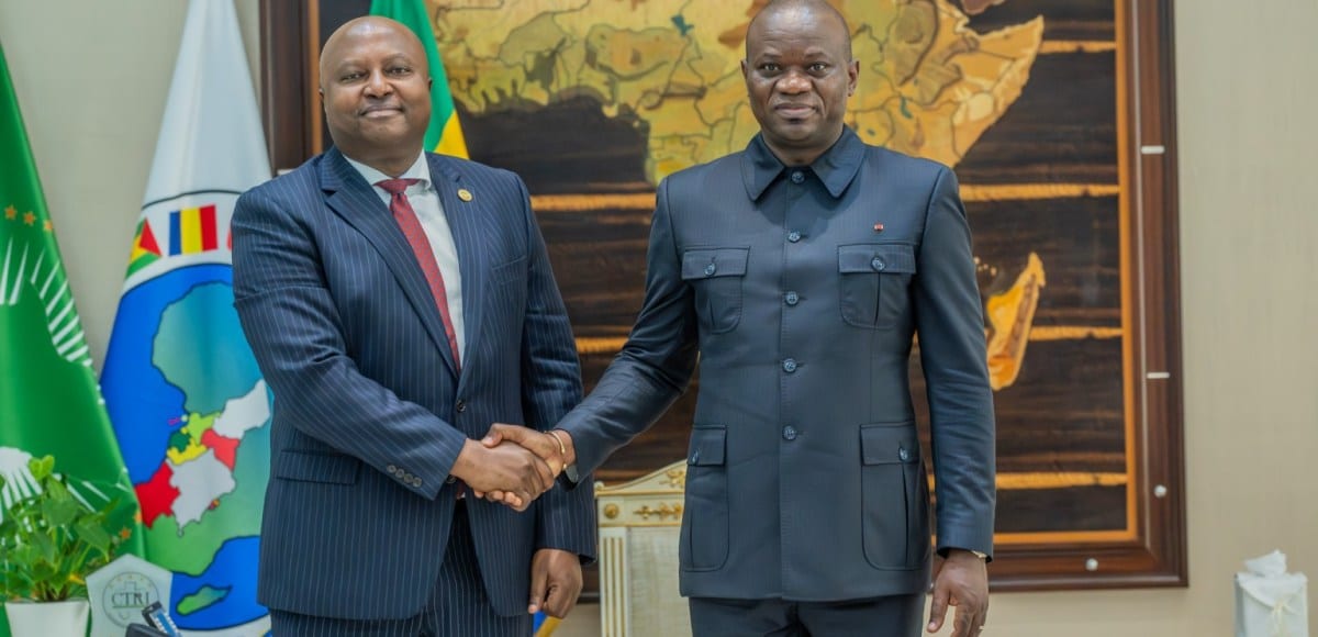 Rencontre officielle entre le président gabonais et un représentant de l'Union africaine