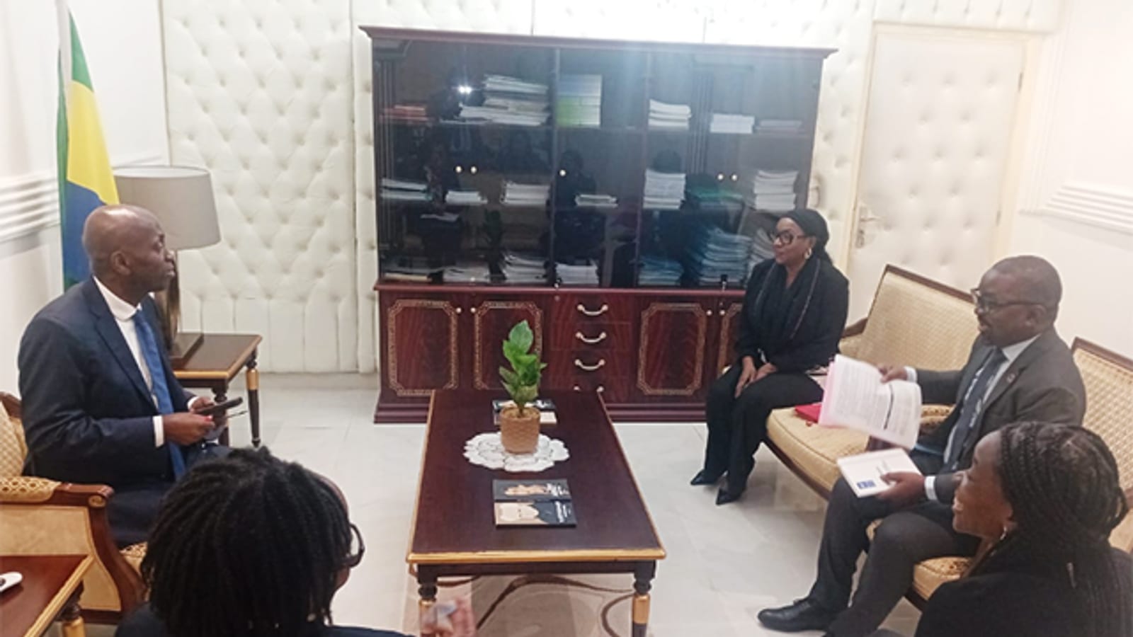 Vue d'un bâtiment judiciaire au Gabon