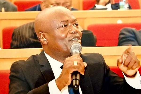 Vue de l'hémicycle de l'Assemblée nationale du Gabon.