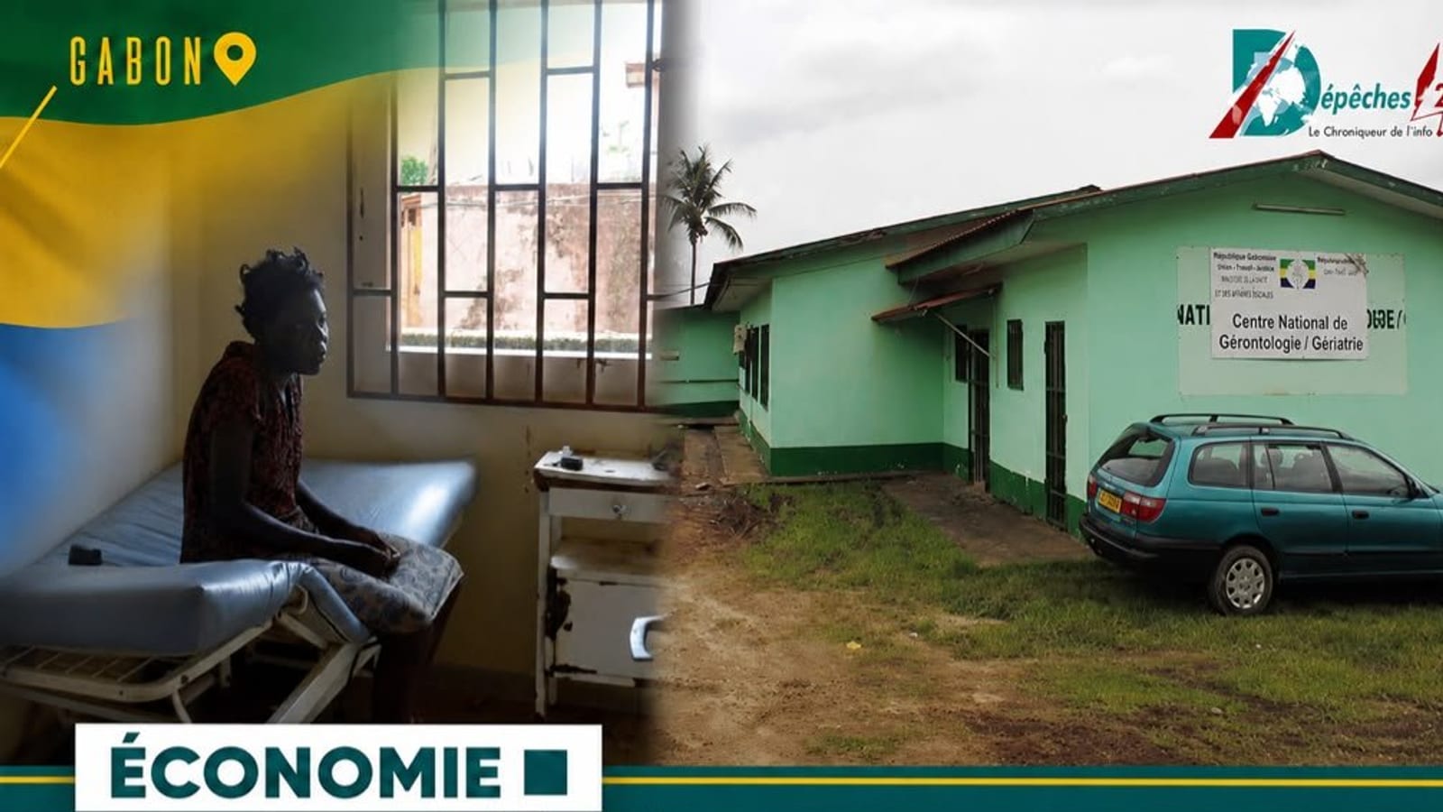 Terrain vide sans activité de chantier à Melen, Libreville