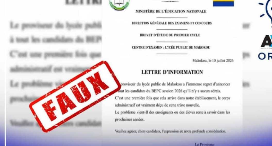 Bâtiment d'un lycée public gabonais en province