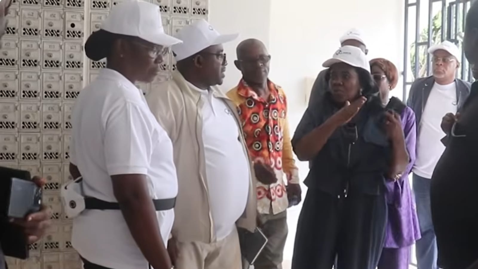 Bâtiment d'une agence postale à Cocobeach, au Gabon
