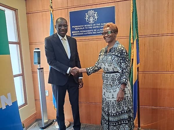 Rencontre officielle entre une ministre gabonaise et un responsable de l'ONU