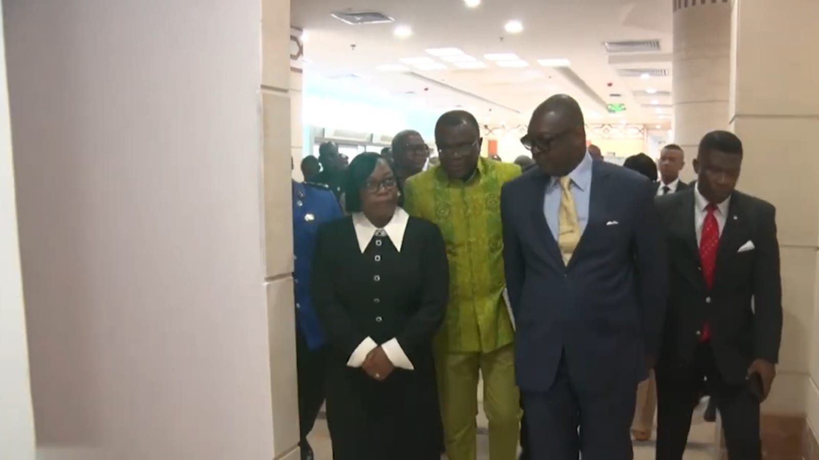 Façade du palais Omar Bongo Ondimba, bâtiment abritant le Sénat du Gabon