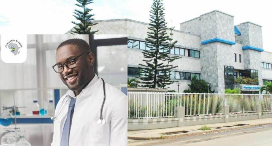 Personnel médical accueillant des patients dans une clinique au Gabon
