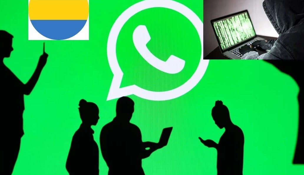 Main tenant un smartphone affichant une application de messagerie avec un symbole de sécurité