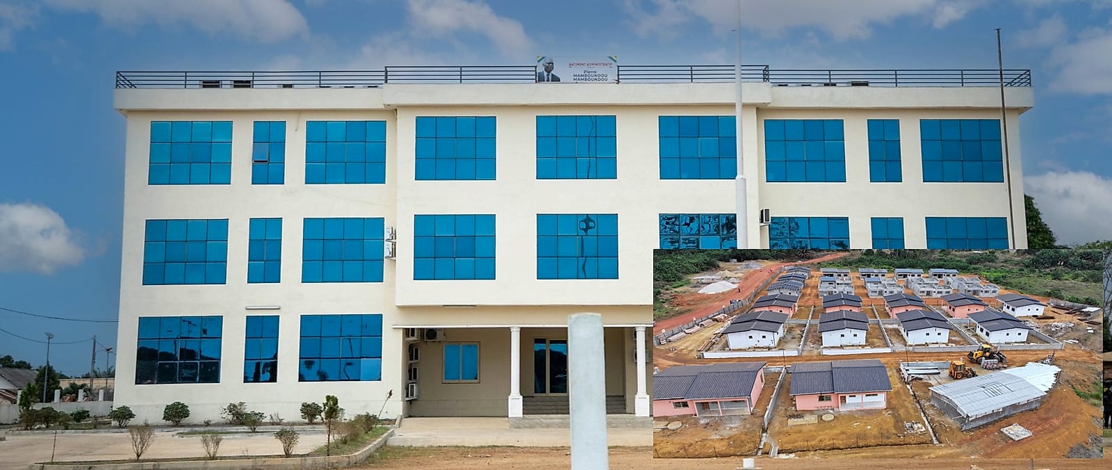 Chantier d'infrastructures urbaines à Ndendé, province de la Ngounié