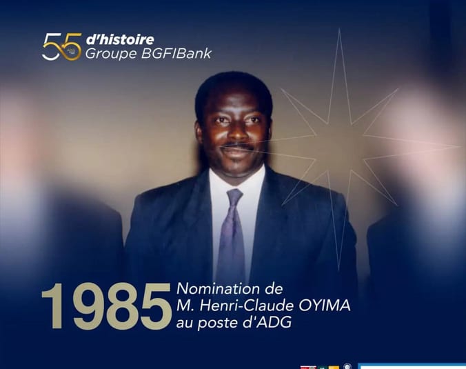 Façade d'un immeuble bancaire à Libreville