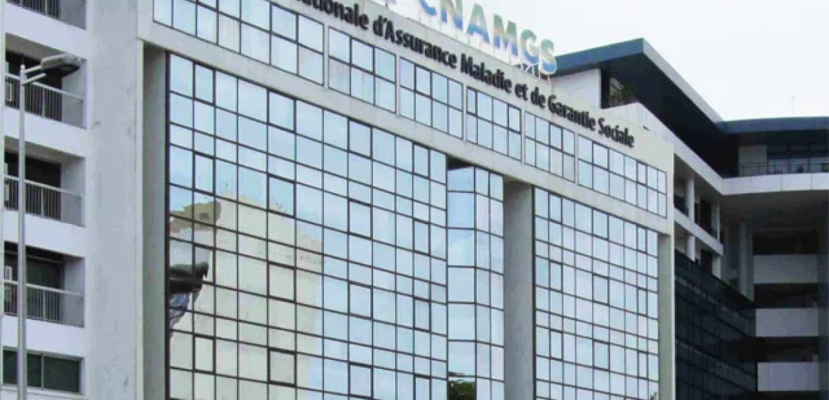 Bâtiment ou symbole associé à la CNAMGS, caisse d'assurance maladie gabonaise