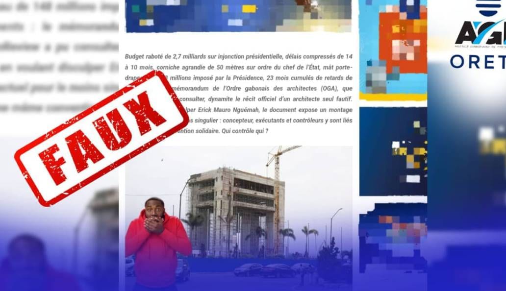 Place urbaine de Libreville sous un ciel de fin de journée