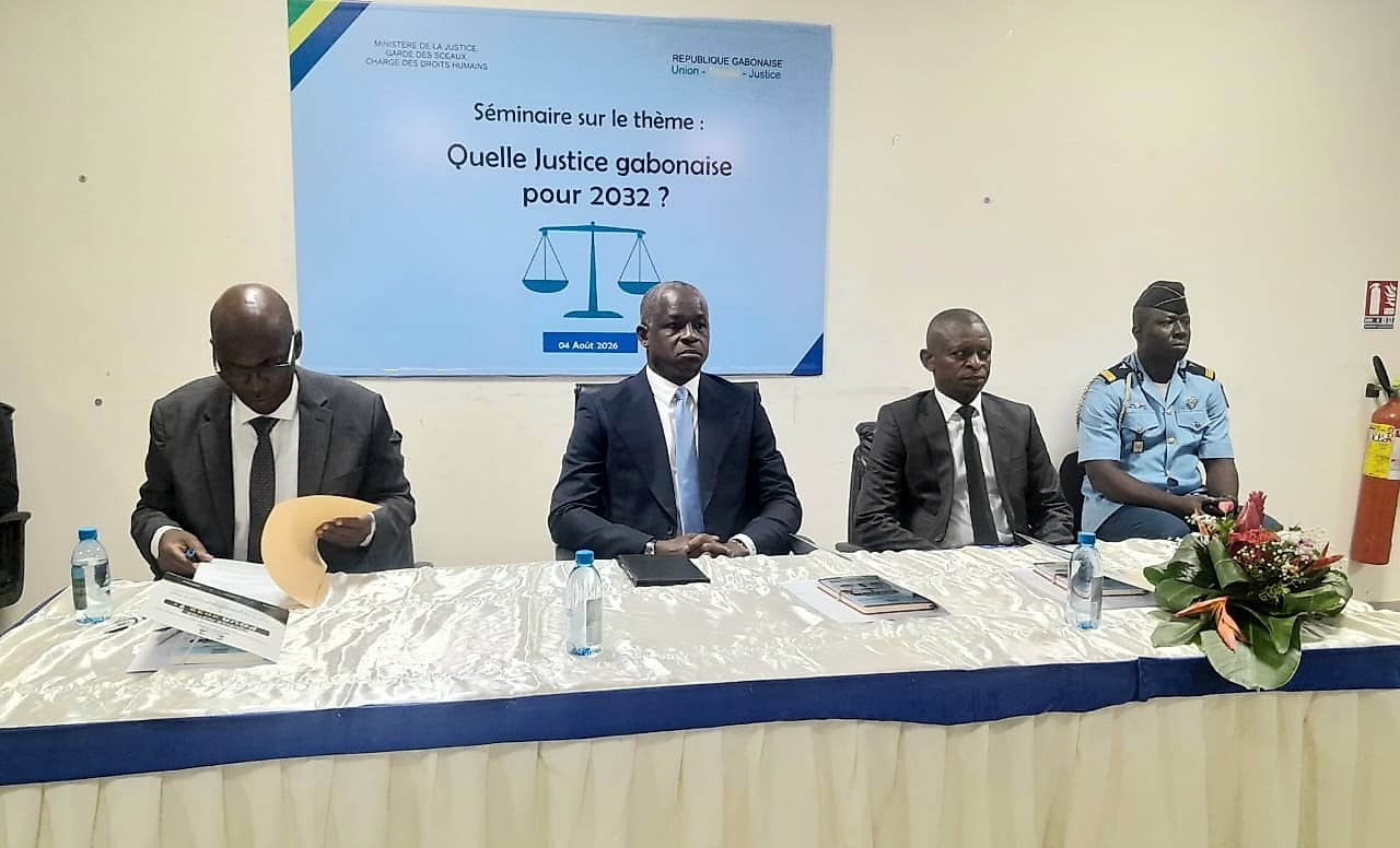 Bâtiment de l'École nationale de la magistrature à Libreville où se tient le séminaire sur la justice