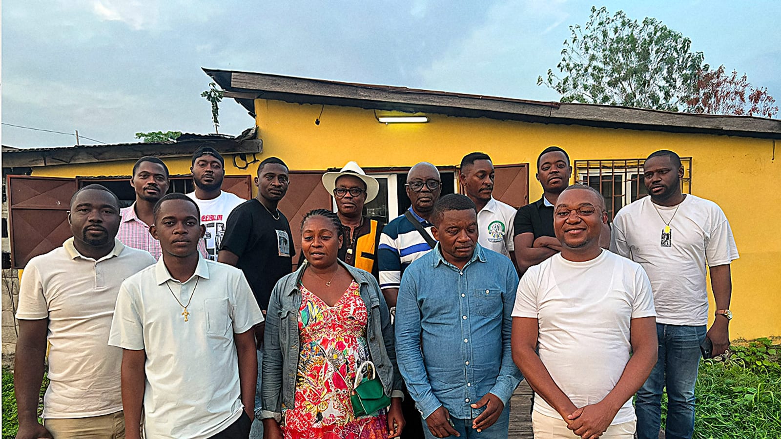 Membres du Collectif des Enfants d'Imenu-Pungu réunis à Libreville