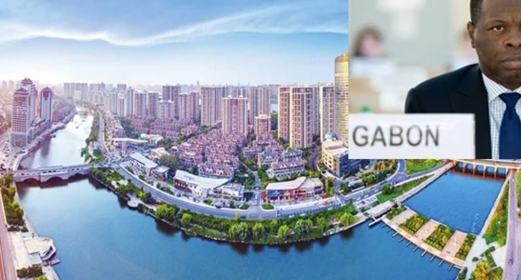 Zone industrielle gabonaise illustrant les ambitions de transformation locale