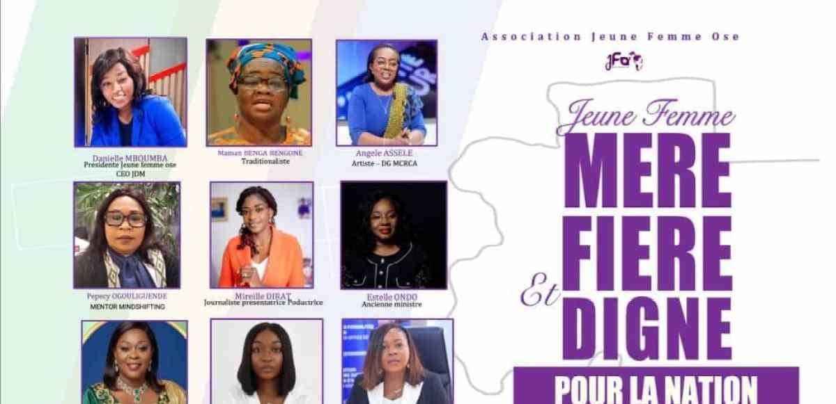 Femmes réunies lors d'un événement associatif à Libreville, illustration du leadership féminin