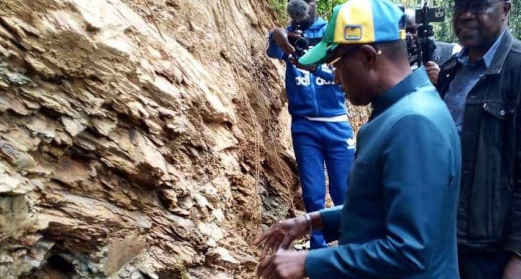 Vue illustrative d'un site minier dans une région du sud-ouest du Gabon