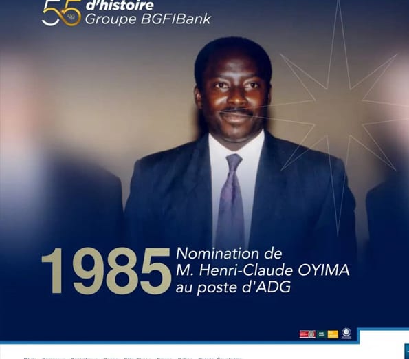 Bâtiment d'une agence bancaire moderne évoquant le siège de BGFIBank à Libreville