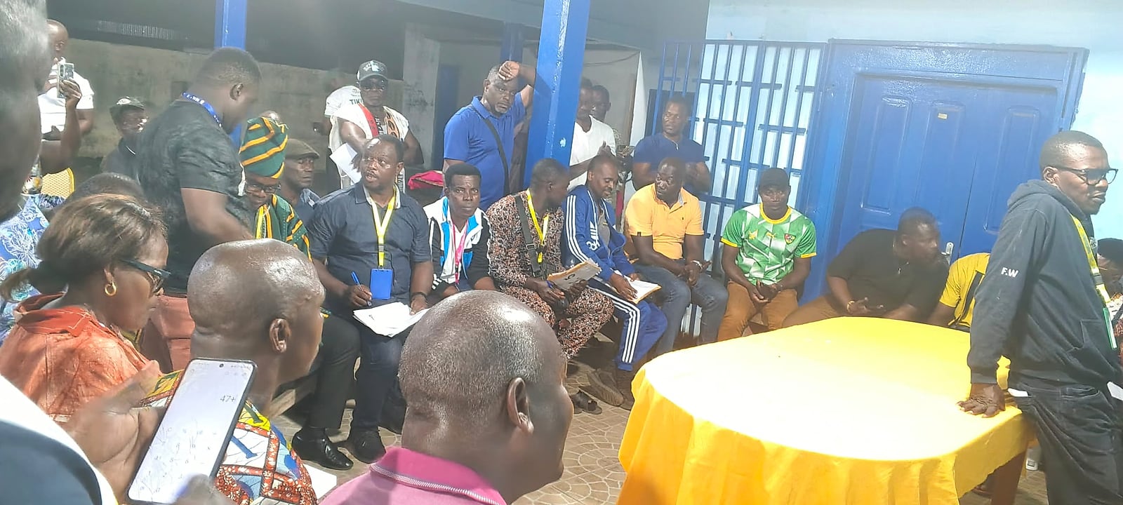Cérémonie d'installation du Conseil communal des Sages de Port-Gentil en présence des autorités locales.
