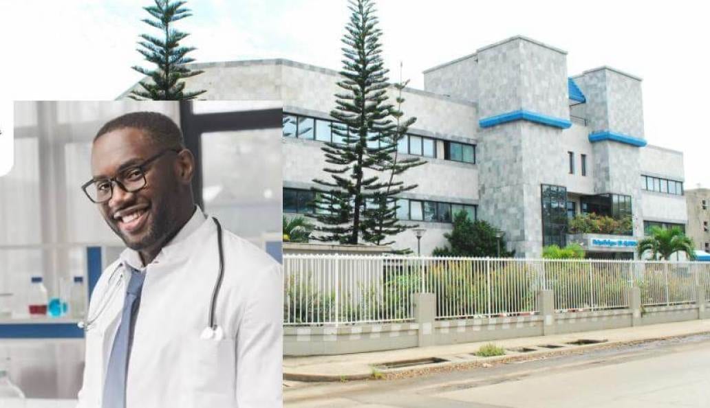 Patients dans la salle d'attente d'une clinique au Gabon
