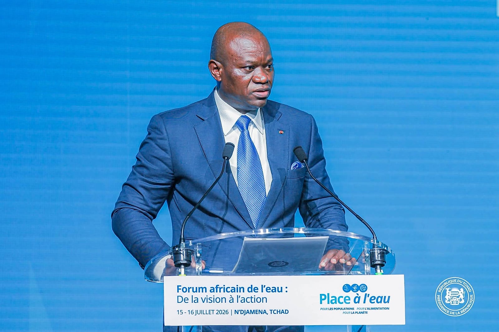 Chefs d'État africains réunis lors du Forum africain de l'eau à N'Djamena