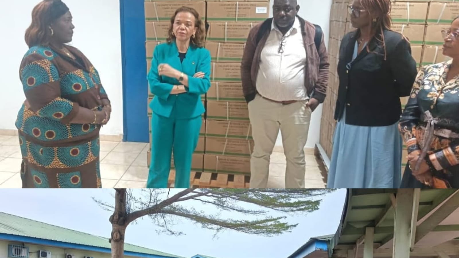 Bâtiment d'un hôpital public au Gabon