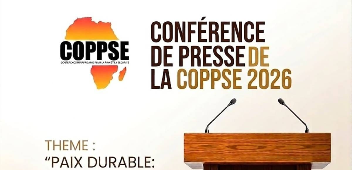Illustration symbolisant une conférence de jeunes africains sur la paix et la sécurité
