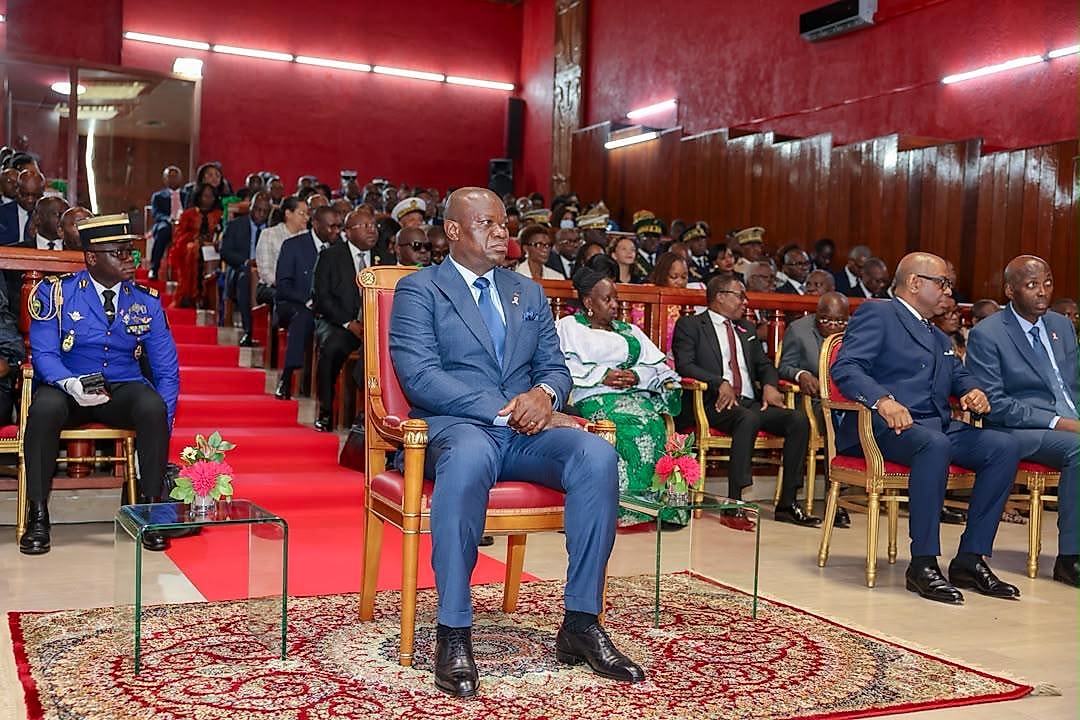 Salle d'audience du Palais de Justice de Libreville lors de la cérémonie de rentrée judiciaire