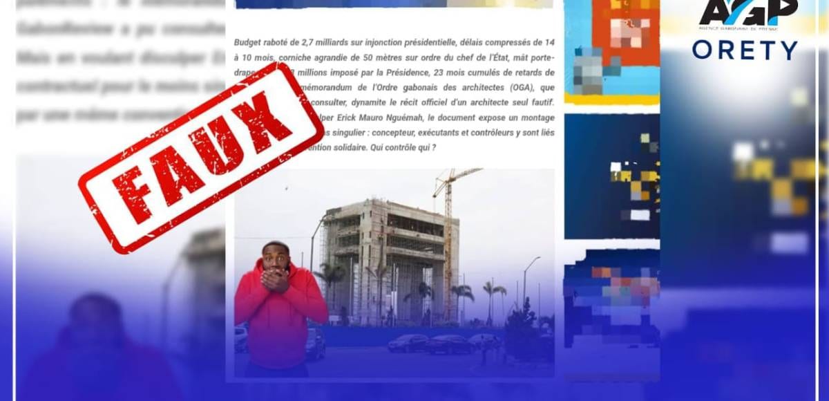 Chantier urbain en cours à Libreville