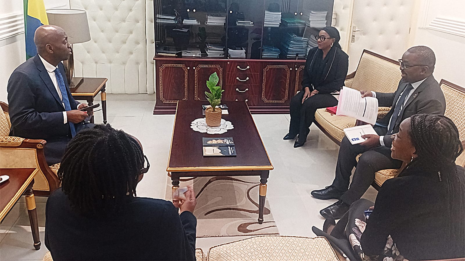 Vue d'un bâtiment judiciaire au Gabon