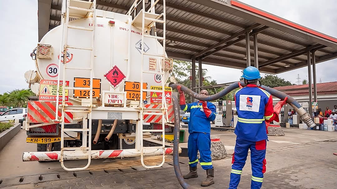 Station-service au Gabon, reprise de la distribution de carburant
