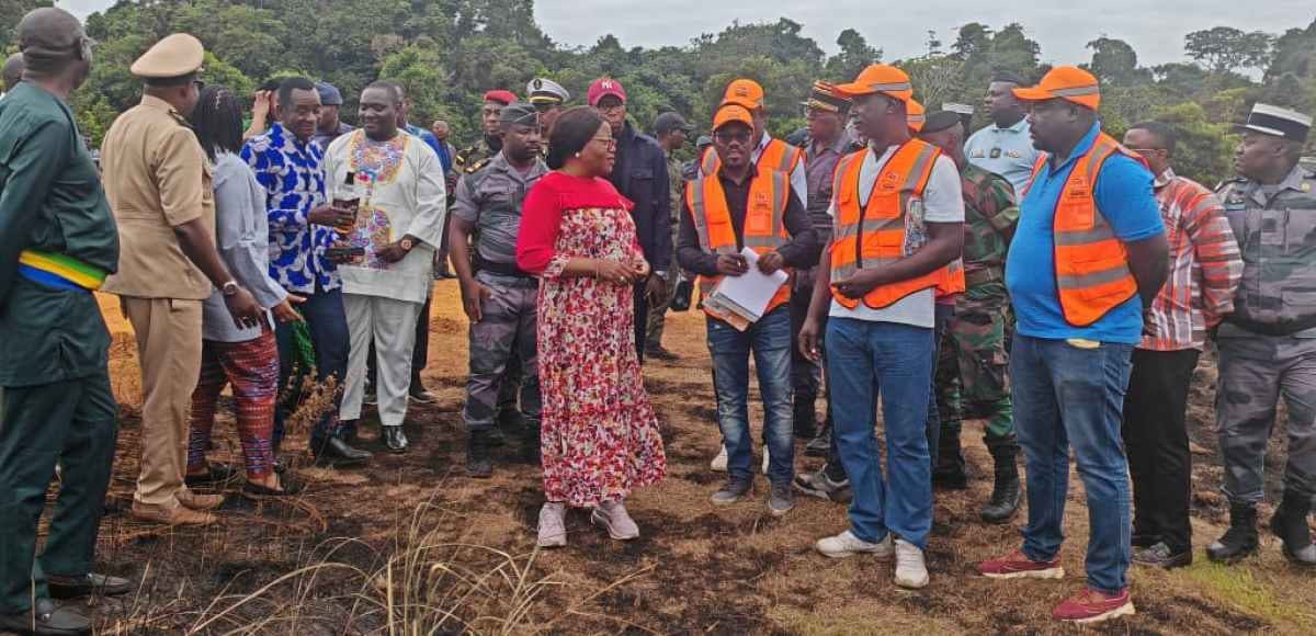 Cérémonie de lancement d'un projet institutionnel à Omboué, dans l'Ogooué-Maritime.