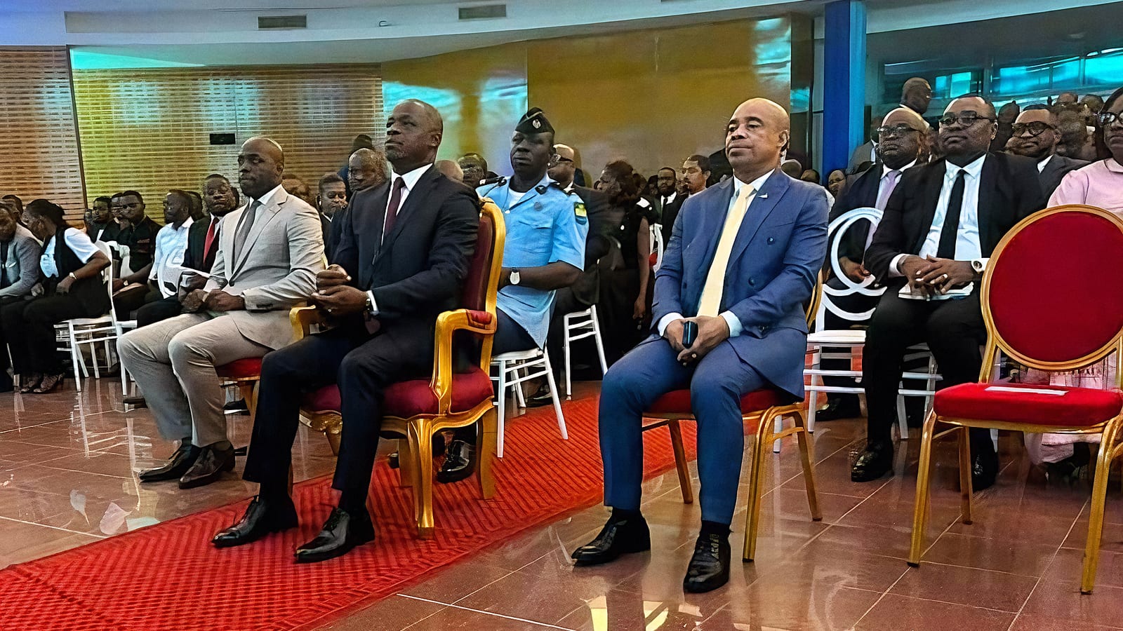 Cérémonie de lancement de la plateforme numérique Kimba Connect à Libreville