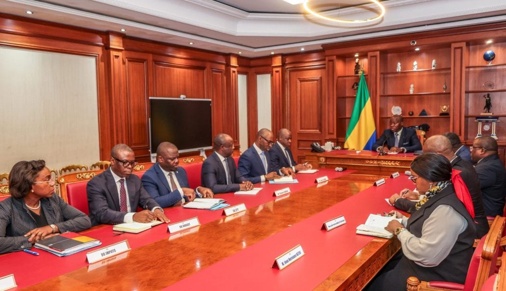 Bâtiments administratifs à Libreville évoquant les régies financières