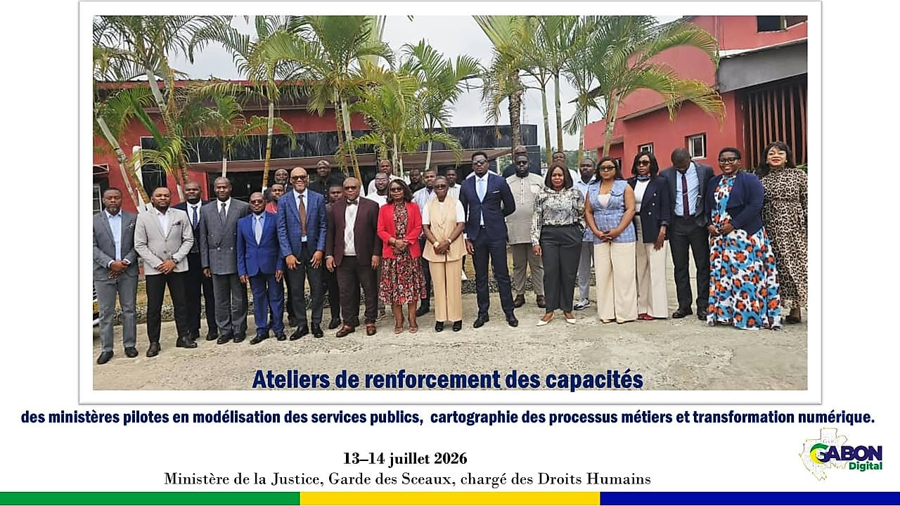 Illustration d'une démarche administrative numérique liée à la justice au Gabon
