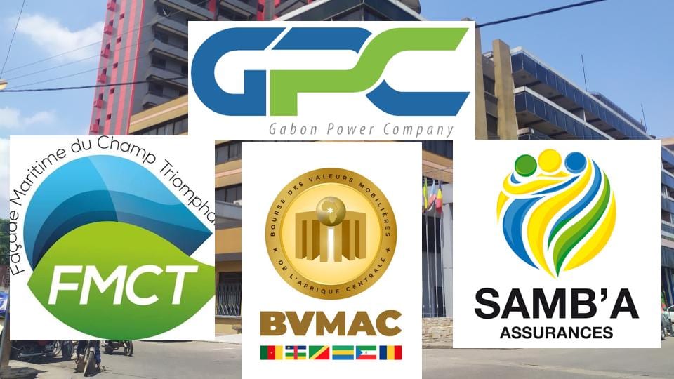 Illustration représentant la Bourse des Valeurs Mobilières de l'Afrique Centrale et une courbe financière