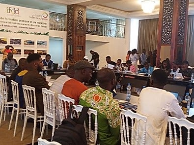 Jeunes en formation agricole à Libreville