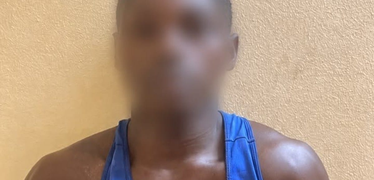 Rue d'un quartier de Franceville avec véhicule de police