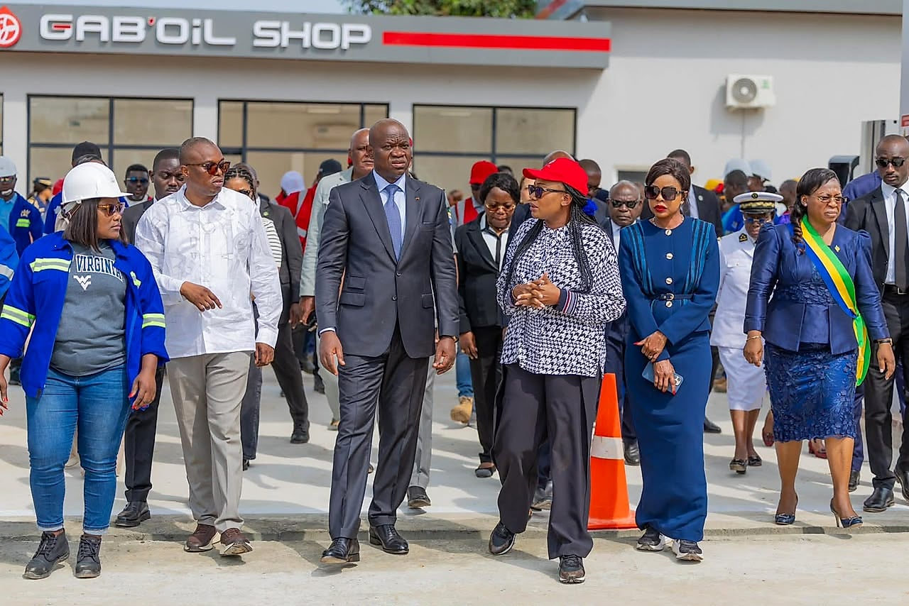 Station-service à Libreville lors de la reprise de la distribution de gasoil