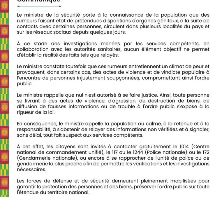 Illustration symbolisant la propagation rapide d'une rumeur via les réseaux sociaux au Togo.