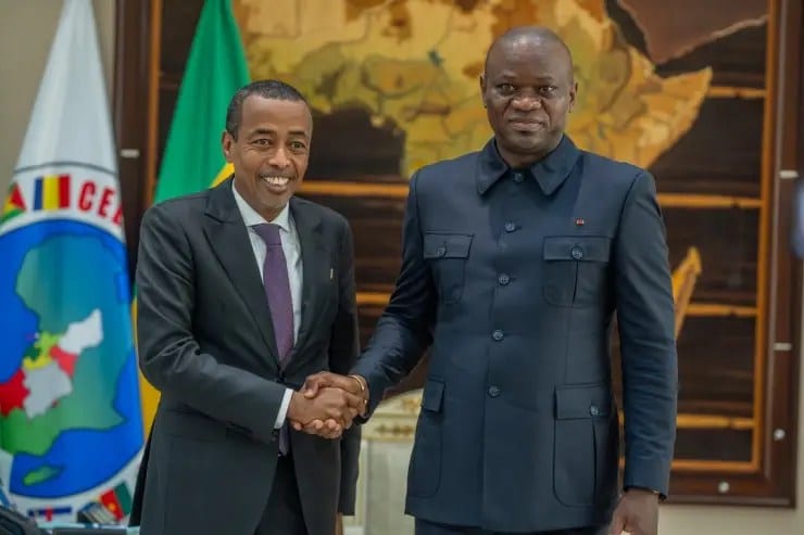 Audience présidentielle au Palais du Bord de mer à Libreville