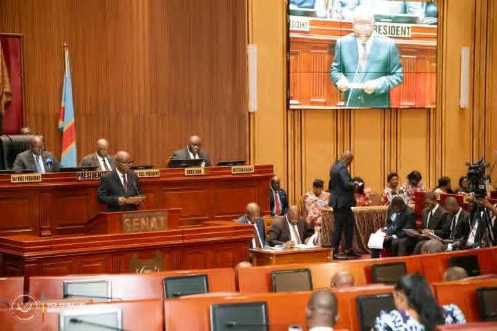 Bâtiment du Parlement congolais à Kinshasa, siège du Sénat