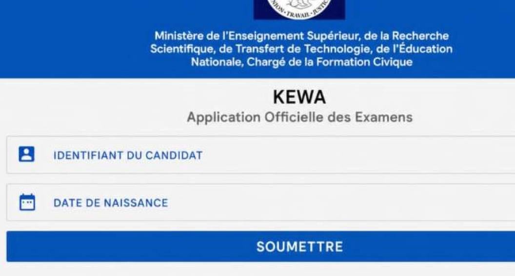 Smartphone affichant un écran de résultats d'examen scolaire