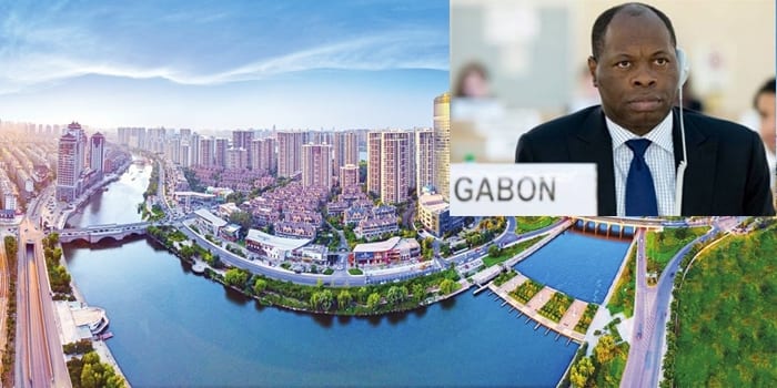 Illustration représentant un lien économique entre le Gabon et la ville chinoise de Linyi.