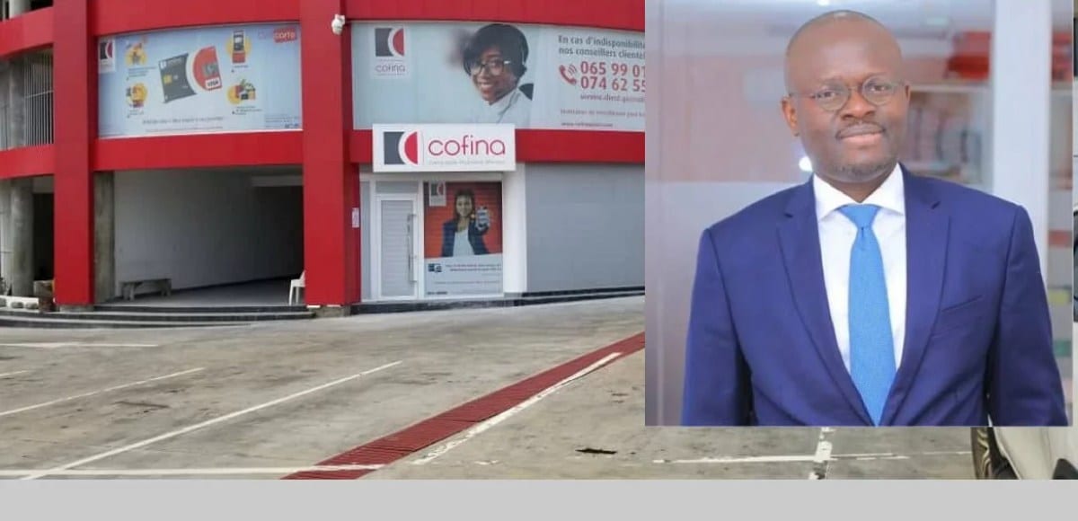 Guichet d'une institution de microfinance au Gabon