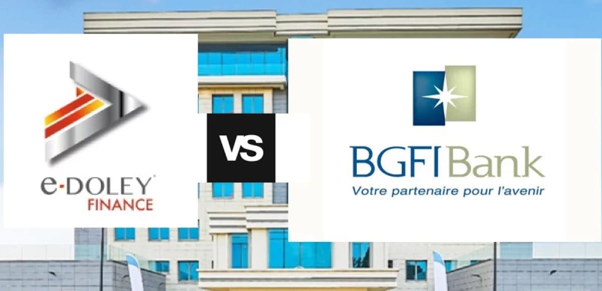 Façade d'une agence bancaire au Gabon, illustration du secteur financier